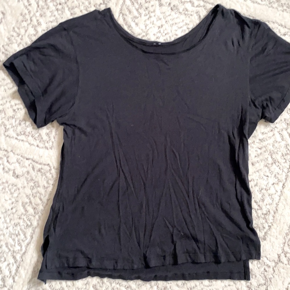 Lululemon Off The Shoulder Shirt Top Black 4